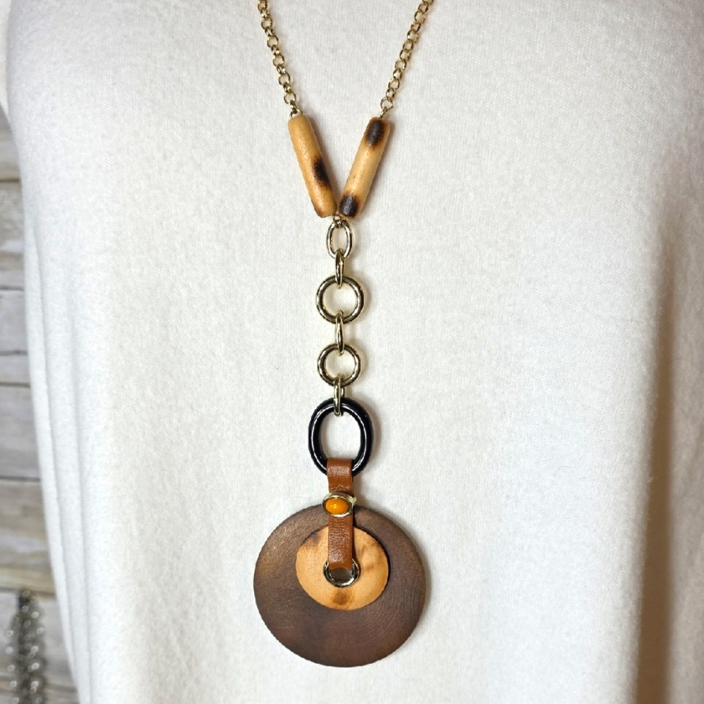 NWT Chico's Bohemian  Presley Pendant Necklace